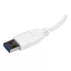 StarTech.com hub USB 3.0 SuperSpeed mini portátil de 4 puertos – blanco