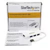 StarTech.com hub USB 3.0 SuperSpeed mini portátil de 4 puertos – blanco