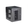 StarTech.com armario de red de montaje en pared 4 postes 12U con bandeja 1U, rack de servidor de pared abatible de 19