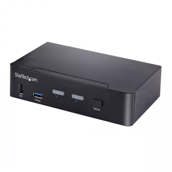 Switch KVM StarTech.com SV231DPUCA negro