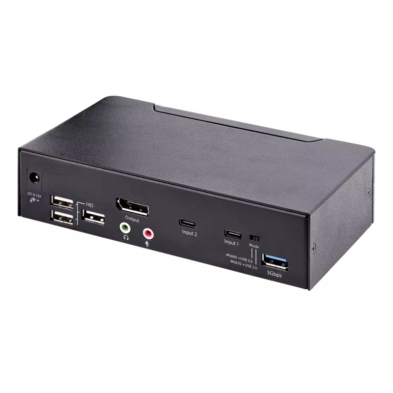 Switch KVM StarTech.com SV231DPUCA negro