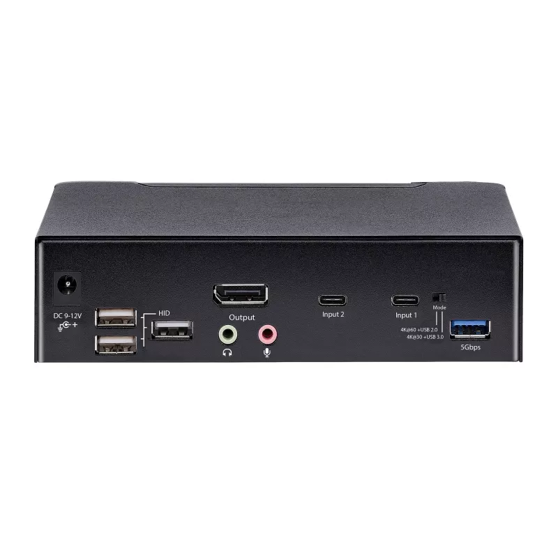Switch KVM StarTech.com SV231DPUCA negro