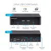 Switch KVM StarTech.com SV231DPUCA negro