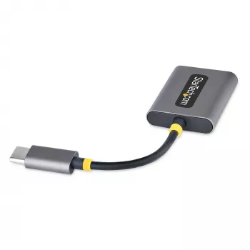 Divisor de auriculares USB-C StarTech.com, adaptador USB Type-C para dos auriculares con entrada de micrófono, adaptador USB-C a audio de 3,5 mm/adaptador USB-C para auriculares, salida de audio/aux USB-C, DAC de 24 bits