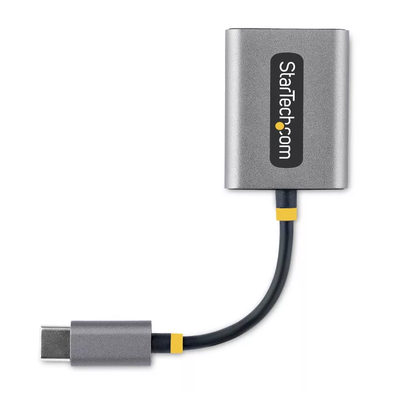 Divisor de auriculares USB-C StarTech.com, adaptador USB Type-C para dos auriculares con entrada de micrófono, adaptador USB-C a audio de 3,5 mm/adaptador USB-C para auriculares, salida de audio/aux USB-C, DAC de 24 bits