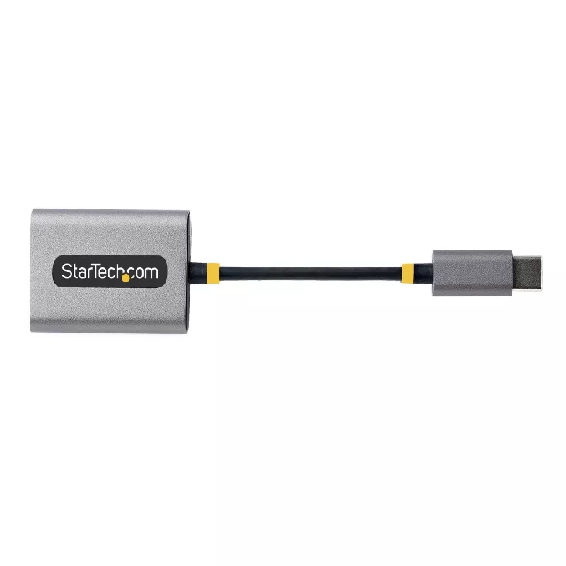 Divisor de auriculares USB-C StarTech.com, adaptador USB Type-C para dos auriculares con entrada de micrófono, adaptador USB-C a audio de 3,5 mm/adaptador USB-C para auriculares, salida de audio/aux USB-C, DAC de 24 bits