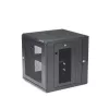 StarTech.com armario de red de montaje en pared 4 postes 12U con bandeja 1U, rack de servidor de pared abatible de 19