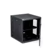 StarTech.com armario de red de montaje en pared 4 postes 12U con bandeja 1U, rack de servidor de pared abatible de 19