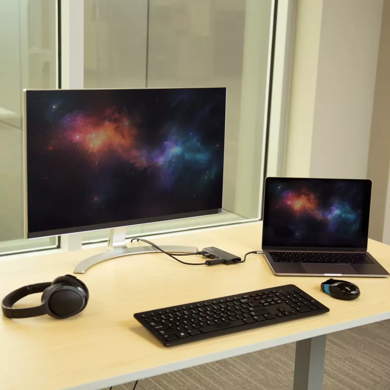 Adaptador multipuerto USB-C StarTech.com, dock USB-C portátil a HDMI 4K, hub USB 3.0 de 2 puertos, SD/SDHC, GbE, 60W PD Pass-Through - USB Type-C/Thunderbolt 3 - SUSTITUIDO POR DKT30CHSDPD1