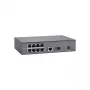 Switch PoE LevelOne de 10 puertos Fast Ethernet, 1 x Gigabit RJ45, 1 x Gigabit SFP, 8 salidas PoE, 90 W