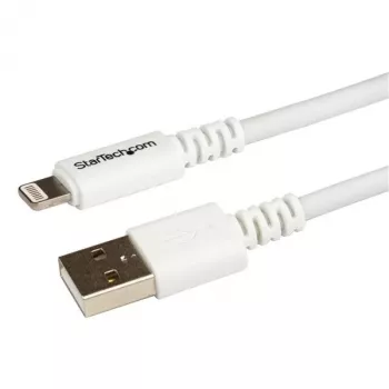 Cable USB a Lightning StarTech.com de 3 m - cable de carga largo para iPhone/iPad/iPod - cable Lightning a USB - certificado Apple MFi - blanco