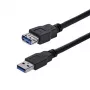 Cable de extensión SuperSpeed USB 3.0 A a A StarTech.com de 1m negro - M/H
