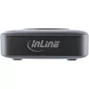 InLine Qi Powerstation Multiport cargador, 4x USB-C + 2x USB-A, GaN 100 W, carga inalámbrica 15 W, negro (31517K)