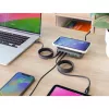 InLine Qi Powerstation Multiport cargador, 4x USB-C + 2x USB-A, GaN 100 W, carga inalámbrica 15 W, negro (31517K)