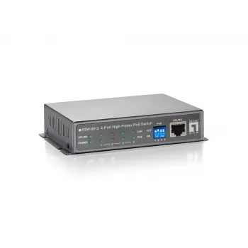 Switch Fast Ethernet PoE de 5 puertos LevelOne, 4 salidas PoE, 120 W, fuente de alimentación incluida