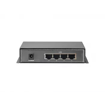 Switch Fast Ethernet PoE de 5 puertos LevelOne, 4 salidas PoE, 120 W, fuente de alimentación incluida