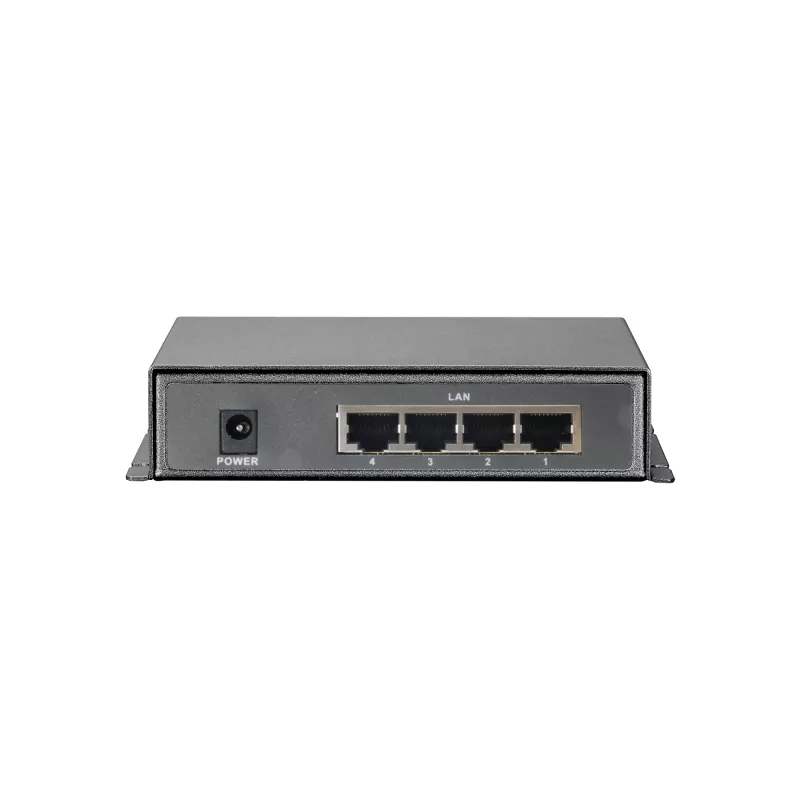 Switch Fast Ethernet PoE de 5 puertos LevelOne, 4 salidas PoE, 120 W, fuente de alimentación incluida