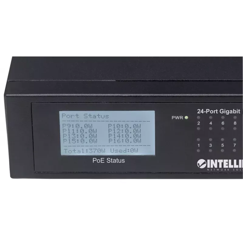 Switch no gestionado Intellinet 24 puertos Gigabit Ethernet PoE+ 561242