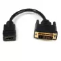 Adaptador de cable de vídeo HDMI a DVI-D de 8 pulgadas StarTech.com – HDMI conector hembra a DVI conector macho