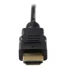 StarTech.com HDADMM3M cable de alta velocidad de Micro HDMI a HDMI con Ethernet, 3 m, HDMI tipo A a Micro HDMI tipo D, 32 AWG, apantallado, M/M, negro