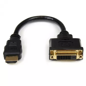 Adaptador de cable de vídeo HDMI a DVI-D de 8in StarTech.com – HDMI conector macho a DVI conector hembra