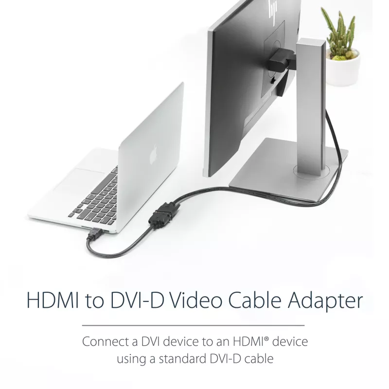Adaptador de cable de vídeo HDMI a DVI-D de 8in StarTech.com – HDMI conector macho a DVI conector hembra