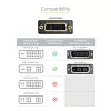 Adaptador de cable de vídeo HDMI a DVI-D de 8in StarTech.com – HDMI conector macho a DVI conector hembra