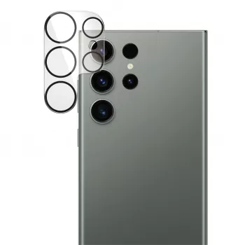 Protector de objetivo de cámara PanzerGlass Samsung Galaxy S23 Ultra resistente a arañazos y golpes