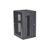 Armario de red de montaje en pared StarTech.com 4 postes 18U con bandeja 1U, rack de servidor de pared abatible de 19 pulgadas para equipos de datos/AV/electrónica/informática, carcasa de rack ventilada flexible