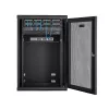 Armario de red de montaje en pared StarTech.com 4 postes 18U con bandeja 1U, rack de servidor de pared abatible de 19 pulgadas para equipos de datos/AV/electrónica/informática, carcasa de rack ventilada flexible