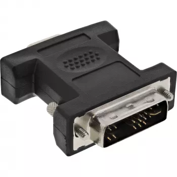Adaptador DVI-A InLine DVI 12+5 conector macho / VGA 15 HD / S-VGA conector hembra