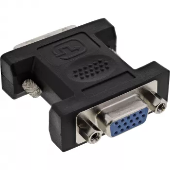 Adaptador DVI-A InLine DVI 12+5 conector macho / VGA 15 HD / S-VGA conector hembra