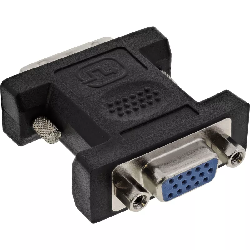 Adaptador DVI-A InLine DVI 12+5 conector macho / VGA 15 HD / S-VGA conector hembra