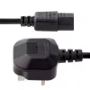 Cable de alimentación de ordenador UK StarTech.com de 10ft (3m), 18AWG, BS 1363 a C13, 10A 250V, cable de alimentación de repuesto negro, cable de alimentación UK / cable de alimentación de PC, cable de alimentación de TV/monitor