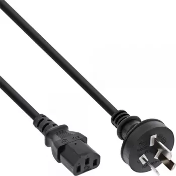 Cable de alimentación InLine, conector macho China / 3 polos IEC C13 macho, 1,8 m
