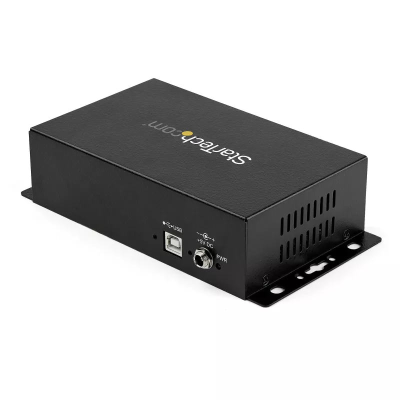 Hub adaptador StarTech.com 8 puertos USB a DB9 RS232 serie – Montaje industrial en carril DIN y pared