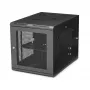 Armario de red de montaje en pared StarTech.com 4 postes 12U con estante 1U, rack de servidor de pared abatible de 19 pulgadas para equipos de datos / AV / electrónica / informática, carcasa de rack ventilada flexible