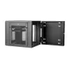 Armario de red de montaje en pared StarTech.com 4 postes 12U con estante 1U, rack de servidor de pared abatible de 19 pulgadas para equipos de datos / AV / electrónica / informática, carcasa de rack ventilada flexible