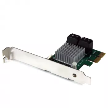 Tarjeta controladora RAID StarTech.com PCI Express 2.0 SATA III 6 Gbit/s de 4 puertos con HyperDuo SSD Tiering