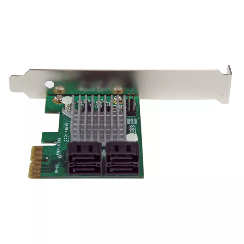 Tarjeta controladora RAID StarTech.com PCI Express 2.0 SATA III 6 Gbit/s de 4 puertos con HyperDuo SSD Tiering