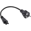 Cable de alimentación InLine tipo F alemán / conector de portátil 