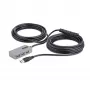 Hub extensor USB StarTech.com, cable de extensión USB 3.0 de 10m con hub USB-A de 4 puertos, cable repetidor USB activo/alimentado por bus, fuente de alimentación de 20W opcional incluida, protección ESD