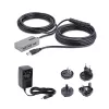 Hub extensor USB StarTech.com, cable de extensión USB 3.0 de 10m con hub USB-A de 4 puertos, cable repetidor USB activo/alimentado por bus, fuente de alimentación de 20W opcional incluida, protección ESD