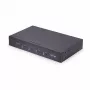 Conmutador KM de 4 puertos StarTech.com con conmutación de ratón, conmutador USB para teclado/ratón, audio de 3,5mm/USB, uso compartido de periféricos para 4 ordenadores, conforme a TAA