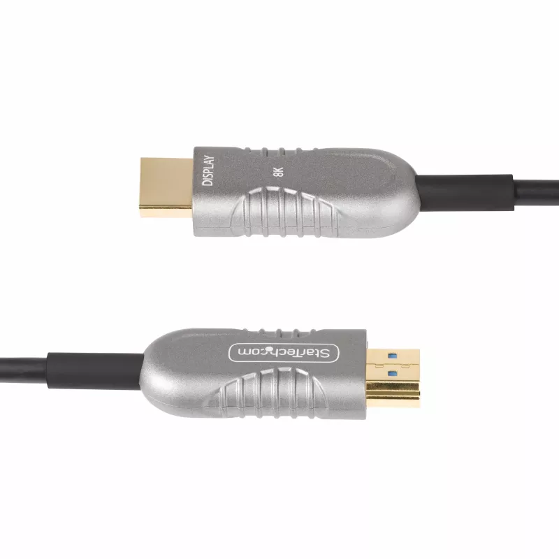 Cable HDMI 2.1 híbrido activo óptico (AOC) StarTech.com de 100ft (30,4m), CMP, certificado Plenum, cable de fibra óptica HDMI 2.1/2.0 Ultra High Speed 8K, 48Gbps, 8K 60Hz/4K 120Hz, HDR10+/FRL/TMDS/eARC