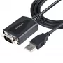 Cable USB a serie StarTech.com de 1m con conservación de puerto COM, conector DB9 RS232 a convertidor USB, adaptador USB a serie para PLC/impresora/escáner, chipset Prolific, Windows/Mac