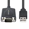 Cable USB a serie StarTech.com de 1m con conservación de puerto COM, conector DB9 RS232 a convertidor USB, adaptador USB a serie para PLC/impresora/escáner, chipset Prolific, Windows/Mac