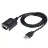 Cable USB a serie StarTech.com de 1m con conservación de puerto COM, conector DB9 RS232 a convertidor USB, adaptador USB a serie para PLC/impresora/escáner, chipset Prolific, Windows/Mac