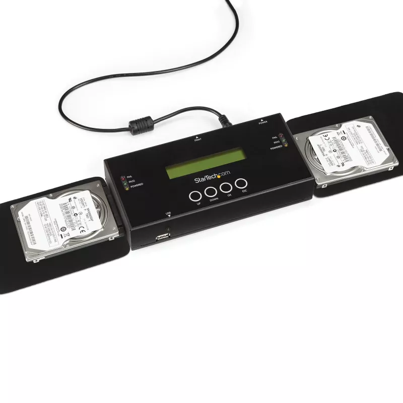 StarTech.com SATSASDUPE11 duplicador y borrador independiente 1:1 de discos duros SATA y SAS de 2,5/3,5″