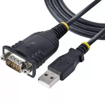 Cable USB a serie StarTech.com de 1m, conector DB9 RS232 a convertidor USB, CI Prolific, adaptador USB a serie para PLC/impresora/escáner/conmutador, adaptador USB a puerto COM, Windows/Mac